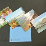 Set of Four Tropical Postca..